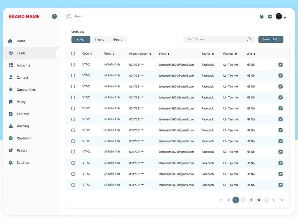 CRM 客户关系管理系统